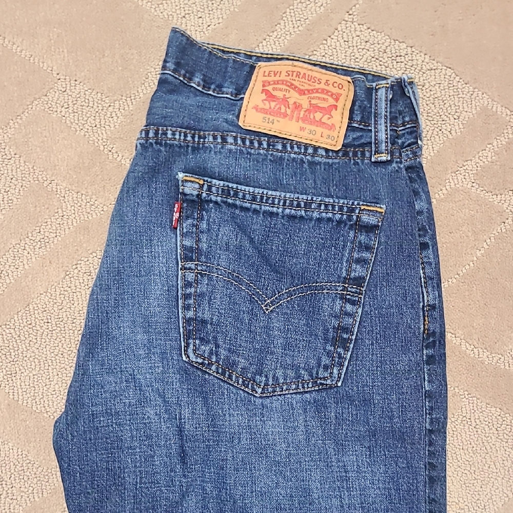 Levi's Classic 514 Blue Slim Straight Jeans
